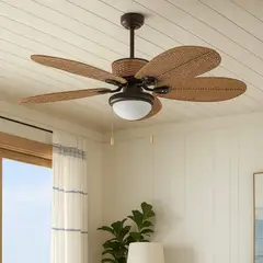 JUST HOME COLLECTION - Ventilador de Techo con Luz Rat??n