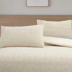 JUST HOME COLLECTION - Plumón Jacquard 2 Plazas Beige
