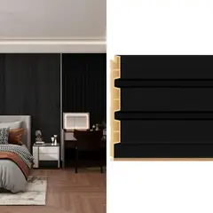 HOLZTEK - Wall Panel WPC Negro 240x12.2cm 0.28m2 - Venta por Unidad