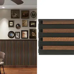 HOLZTEK - Wall Panel WPC Café Dual Oscuro 240x16.8 0.39m2 - Venta por Unidad