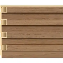 HOLZTEK - Wall Panel WPC Café Claro 240x16.8cm 0.39m2 - Venta por Unidad