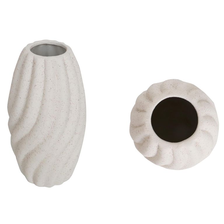 Florero de Cerámica Blanco 17.8cm