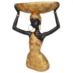 JUST HOME COLLECTION - Figura Africana Plato 27cm