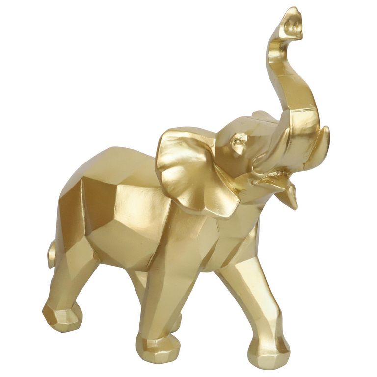 Elefante Origami Dorado 30cm