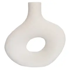 JUST HOME COLLECTION - Florero de Cerámica Blanco 22cm