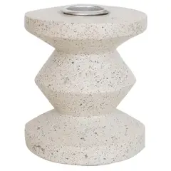 JUST HOME COLLECTION - Candelabro de Cerámica Blanco 8cm
