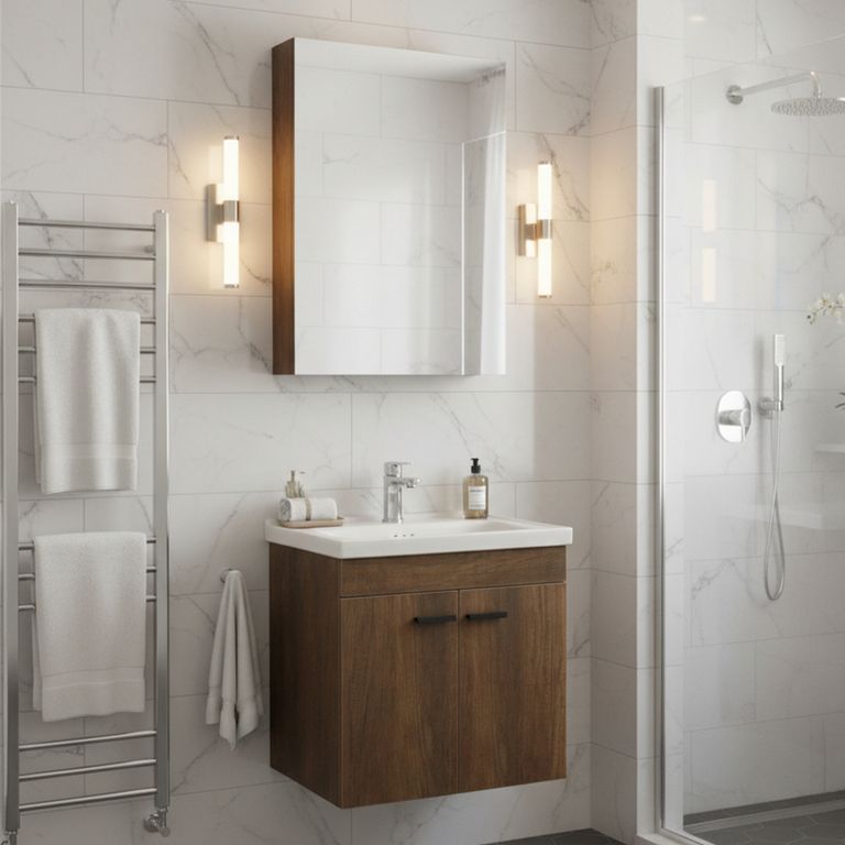 Combo Mueble de Baño Botiquín + Espejo