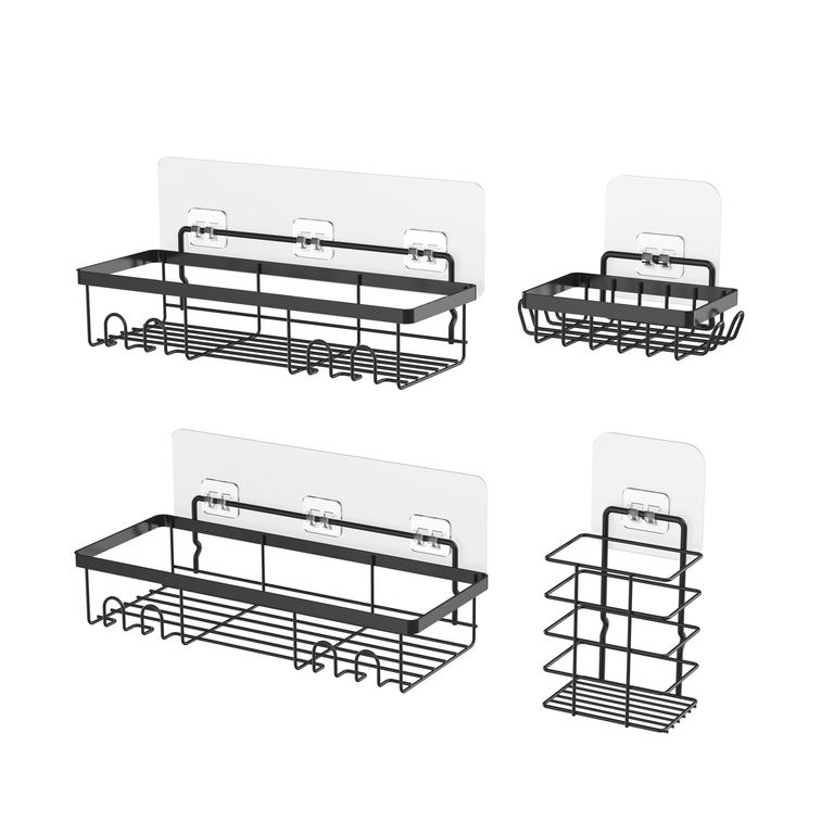 Setx4 Organizadores de Baño Adhesivos Acero