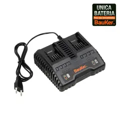 BAUKER - Cargador Doble 2AH 20V