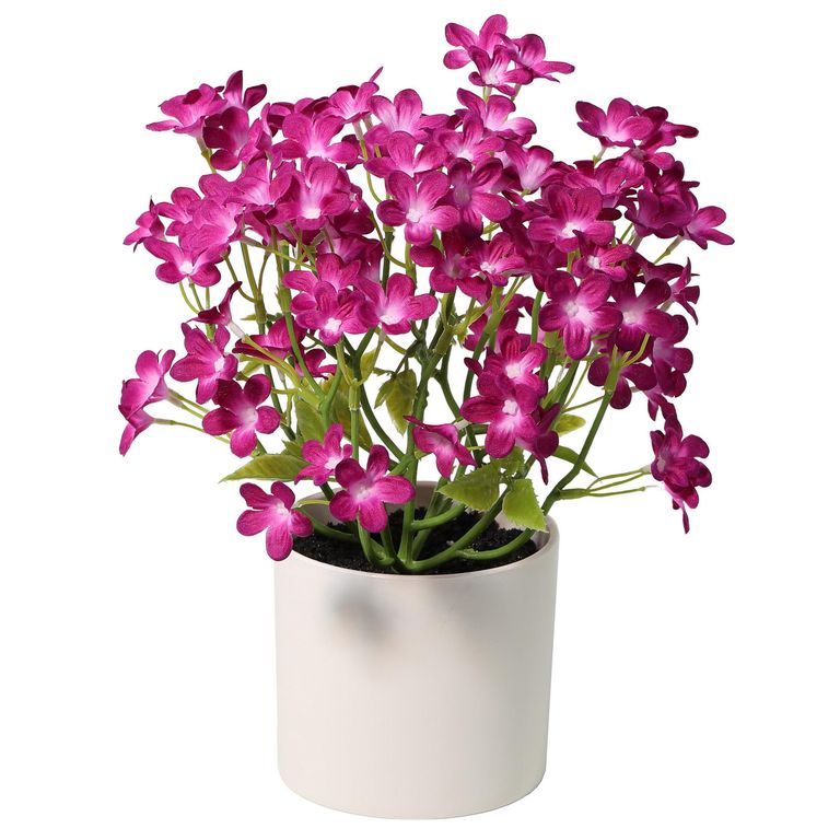 Planta Artificial con Flores Morada 27 cm