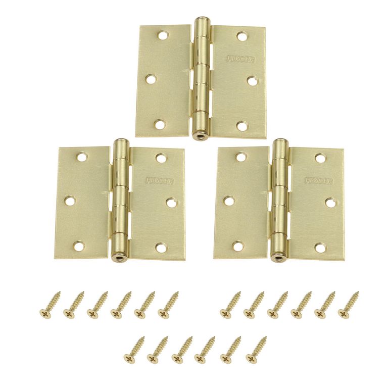 Pack de 3 Bisagras Bronce 3x3