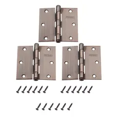 FIXSER - Pack de 3 Bisagras Bronce Antiguo 3x3
