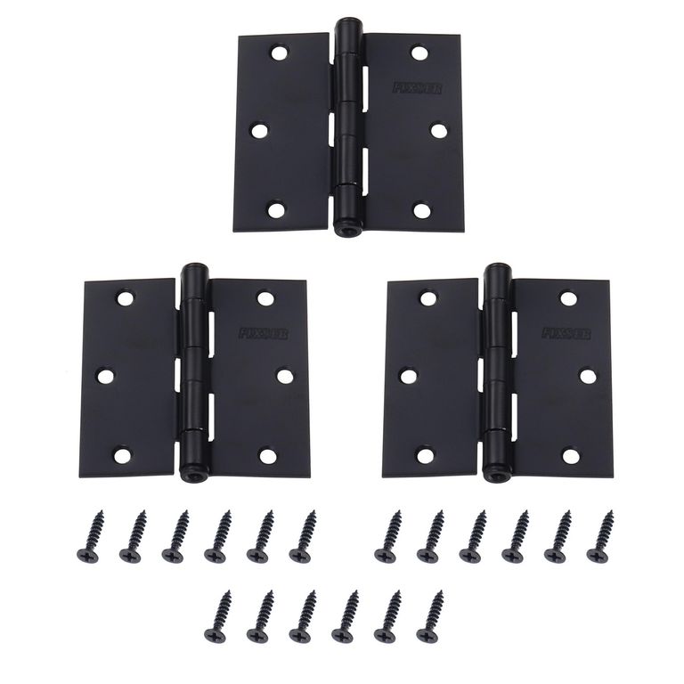 Pack de 3 Bisagras Negro 3x3