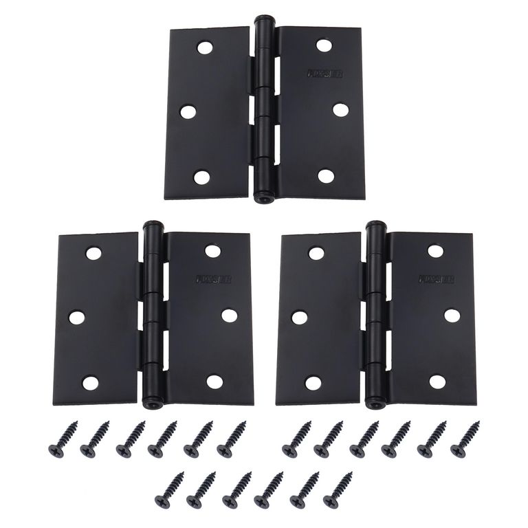 Pack de 3 Bisagras Negro 3.5x3.5