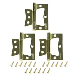 FIXSER - Pack de 3 Bisagras Omega Bronce 3x3