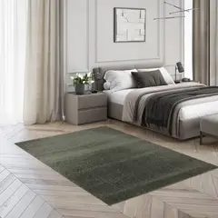 JUST HOME COLLECTION - Alfombra Dolce 160x230 cm Verde Oscuro