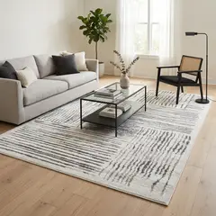 JUST HOME COLLECTION - Alfombra Kigali 160x235 cm Gris
