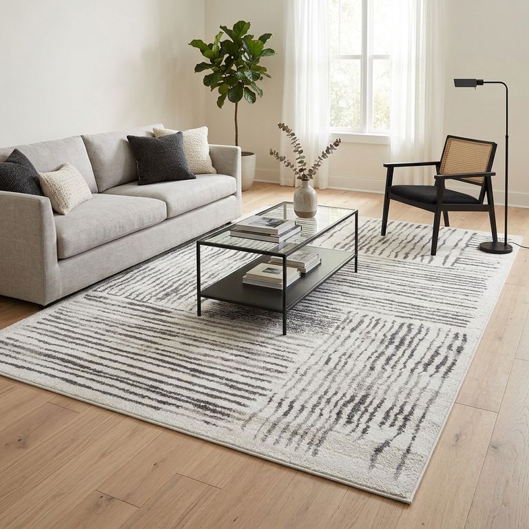 Alfombra Kigali 200x285 cm Gris