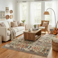 JUST HOME COLLECTION - Alfombra Tulum 200x285 cm Multicolor