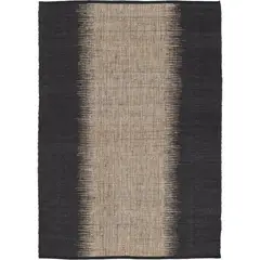 JUST HOME COLLECTION - Alfombra Poona Raya 160x230 cm Natural y Negro