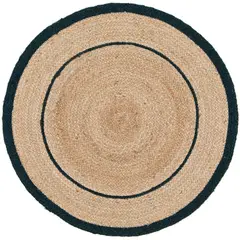 JUST HOME COLLECTION - Alfombra Redonda 120x120cm Natural