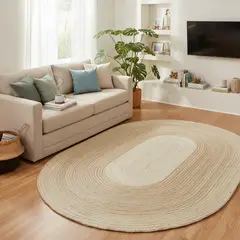 JUST HOME COLLECTION - Alfombra Treccia 160x230cm Natural
