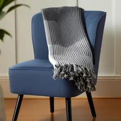 JUST HOME COLLECTION - Woven Especial Negro/Blanco