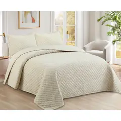 JUST HOME COLLECTION - Quilt Clásico Avena King