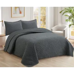 JUST HOME COLLECTION - Velvet Grafito 2 plazas