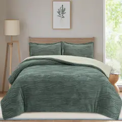 JUST HOME COLLECTION - Plumón Boho King Verde