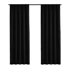 JUST HOME COLLECTION - Cortina Blackout Fez Negro 140x220 cm