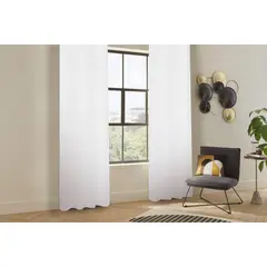 JUST HOME COLLECTION - Cortina De Velo Anissa 135x220cm Blanco