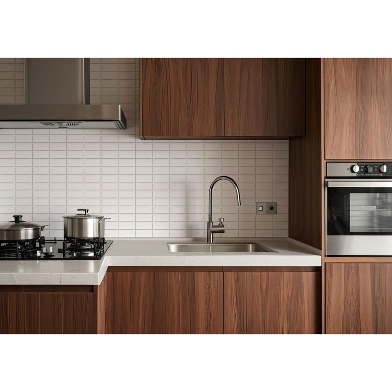 Porcelanato Brick Blanco Brillante