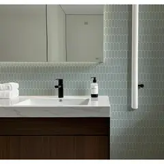 HOLZTEK - Malla Mosaico Pluma Menta 28x29.6cm