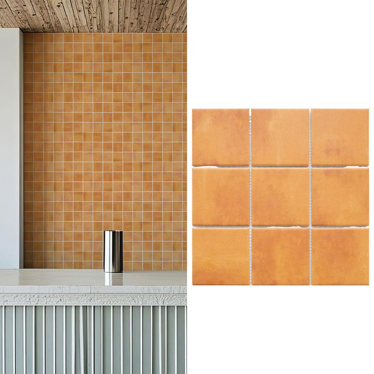 Malla Decorativa de Porcelanato Cuadros Cotto 30x30cm 0.09m2