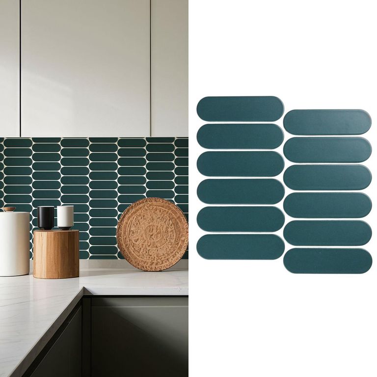 Porcelanato Oval Verde Mate