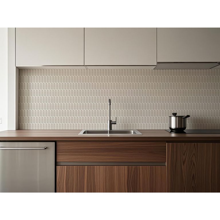 Malla Mosaico Pluma Gris 28x29.6cm