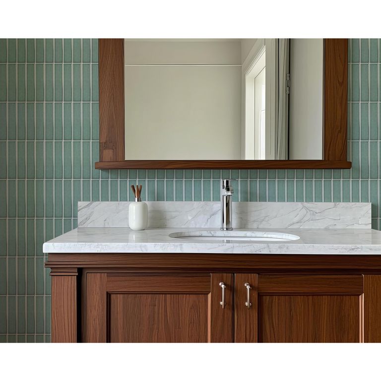 Porcelanato Brick Verde Brillante