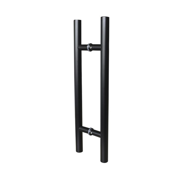 Manija para Puerta 45cm Acero Inoxidable Negro