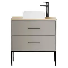 SENSI DACQUA - Mueble de Baño 80cm Islandia Taupe/Madera