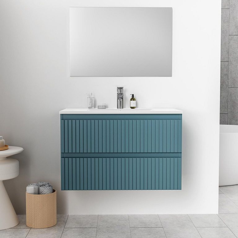 Mueble de Baño Toronto 80cm Azulino