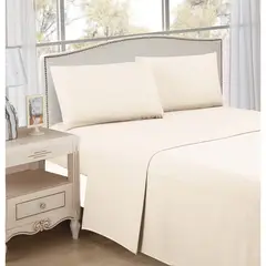 CASA BONITA - S??bana Basic 1.5 Plaza Microfibra Beige