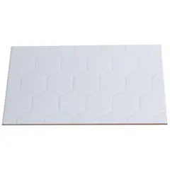 HOLZTEK - 25x40 cm Cerámica Pared Hexagonal 30x60 1.5m2 blanco 1.5 m2
