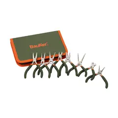 BAUKER - Set 8 Piezas De Alicates De Punta Para Retenes