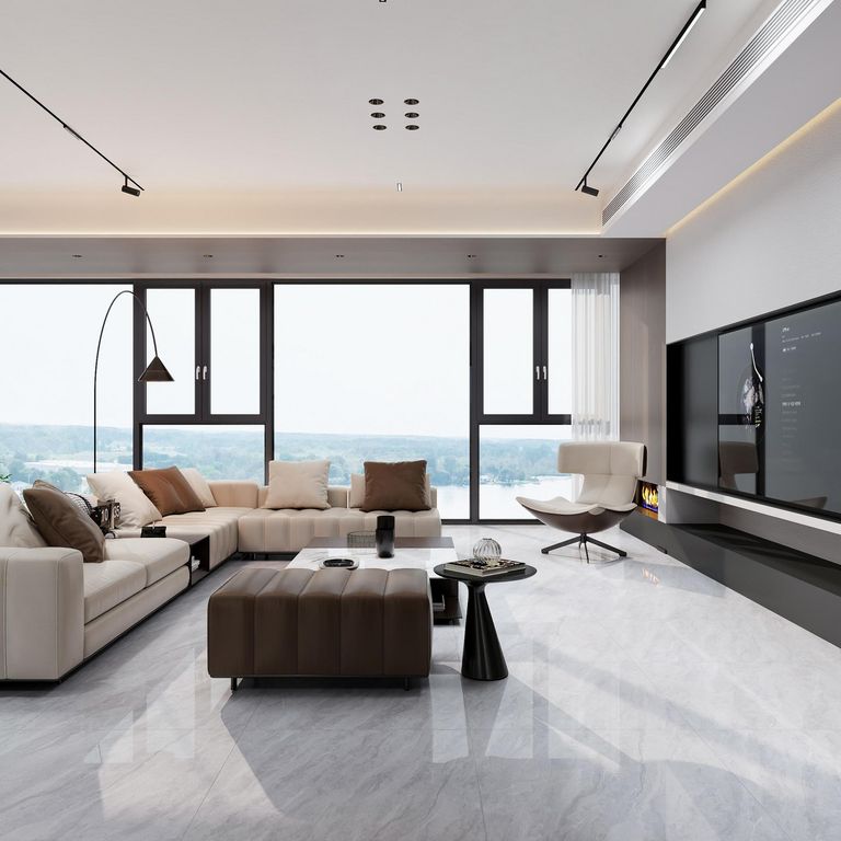 Porcelanato Marmoleado Veta Gris 1.44m2