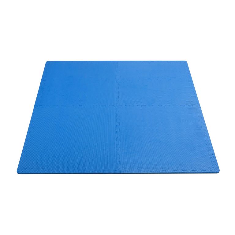 Alfombra Puzzle x4 Piezas 120x120 cm Azul