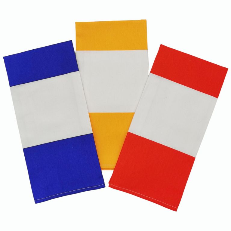 Set 3 Paños de Cocina Algodón 40x60cm Multicolor