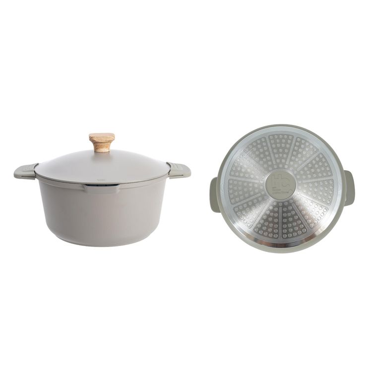 Olla de Aluminio 24 cm Aluminio Gris