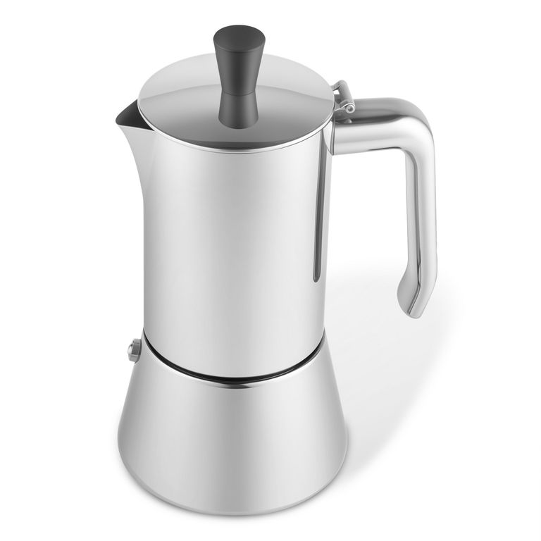 Cafetera Moka 6 Tazas Acero Inoxidable 300 ml Plateada