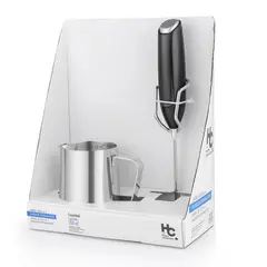 JUST HOME COLLECTION - Jarro 350ml con Batidor Espumador